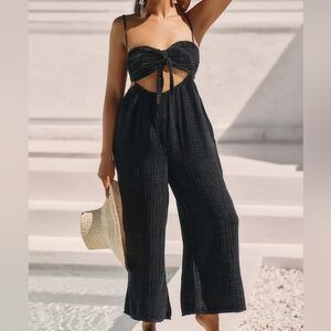 Anthropologie The Wrenley Suspender Pant Set Size S